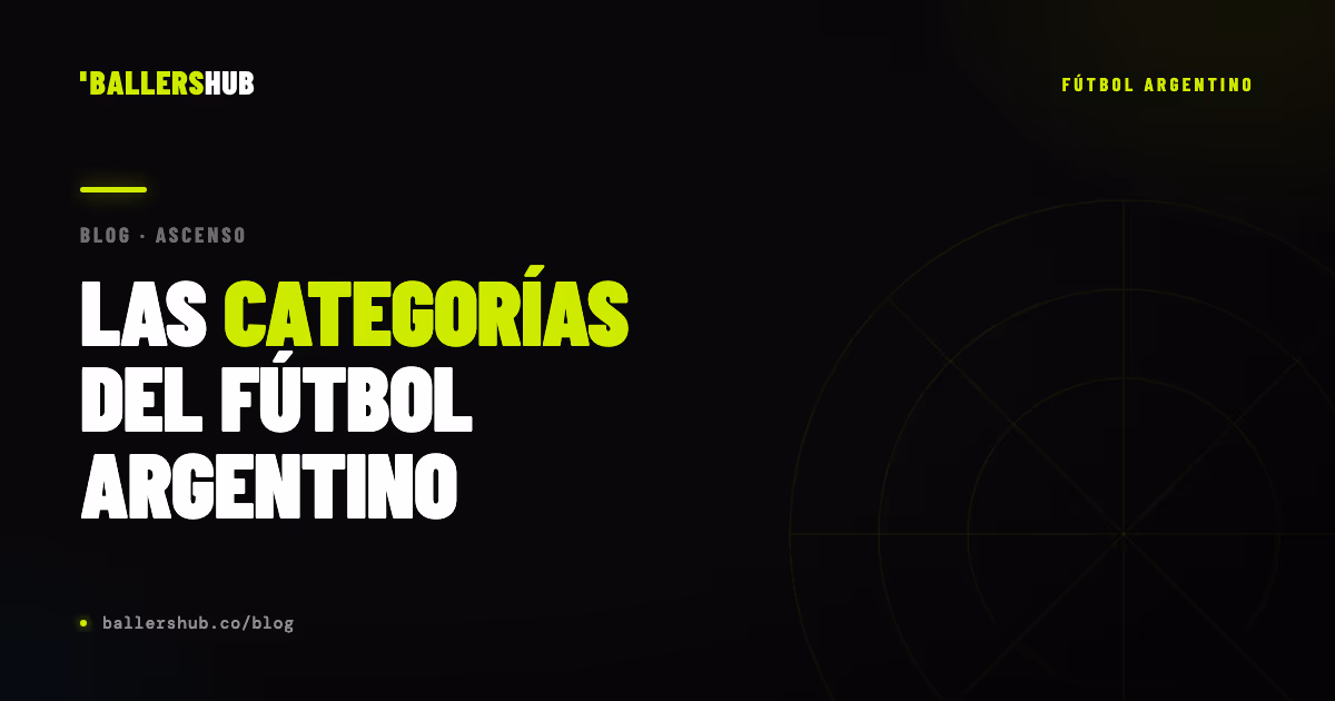 Categorías del fútbol argentino: cómo entender la pirámide y el ascenso